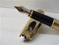 Penna Montblanc Meisterstuck in Acciaio placcato oro giallo 1445 - 1445